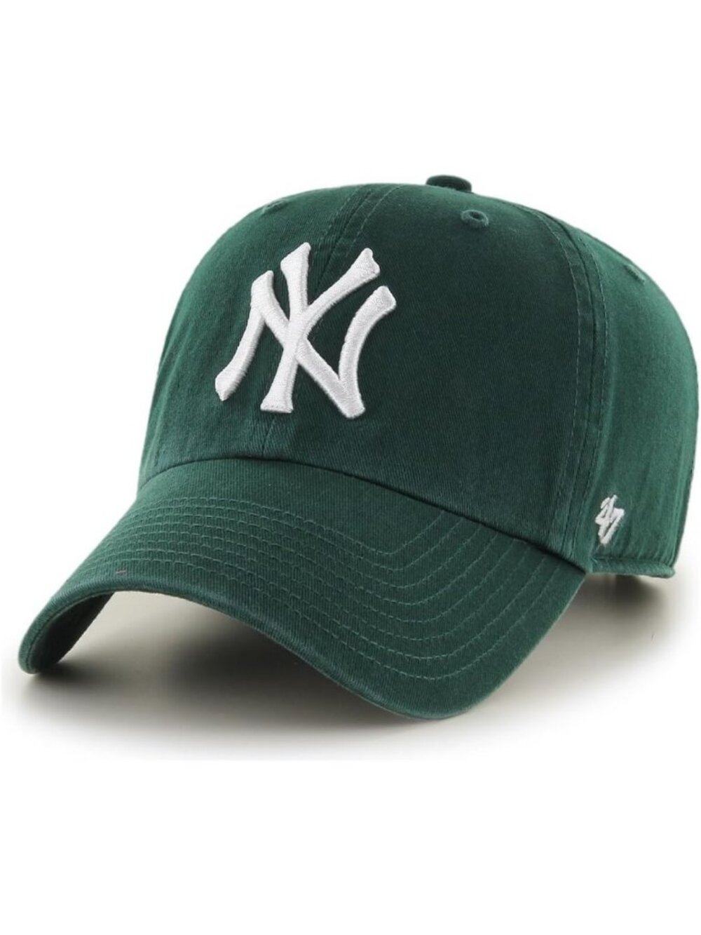 Dark Green Clean Up Cap - Stylish Adjustable Baseball Hat for Casual Wear